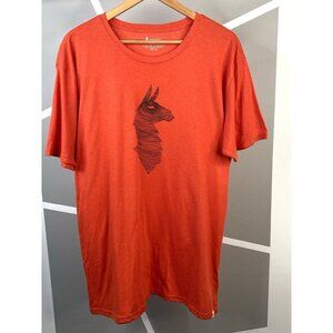 Cotopaxi Graphic T-shirt Men’s 2XL Burnt Orange Llama Organic Cotton